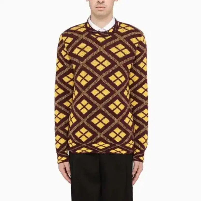 Prada Raf Simons Geometric Pattern Wool Cashmere … - image 2