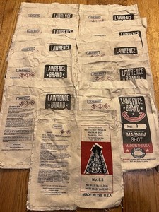 Lot Of Empty Canvas Shot Bags  Lawrence West Coast