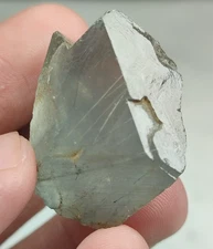 Magnesio-Riebeckite Included Bluish Quartz Crystal With Unique Growth-Zagi Mount