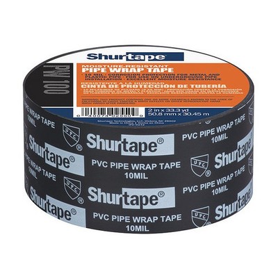 Shurtape Corrosion Protection Pipe Wrap Tape (PW-100): 2 in. x 100 ft. (Black Wi