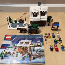 LEGO Creator Expert: Winter Village Bakery (10216) Completo con Minifigure e Inst.