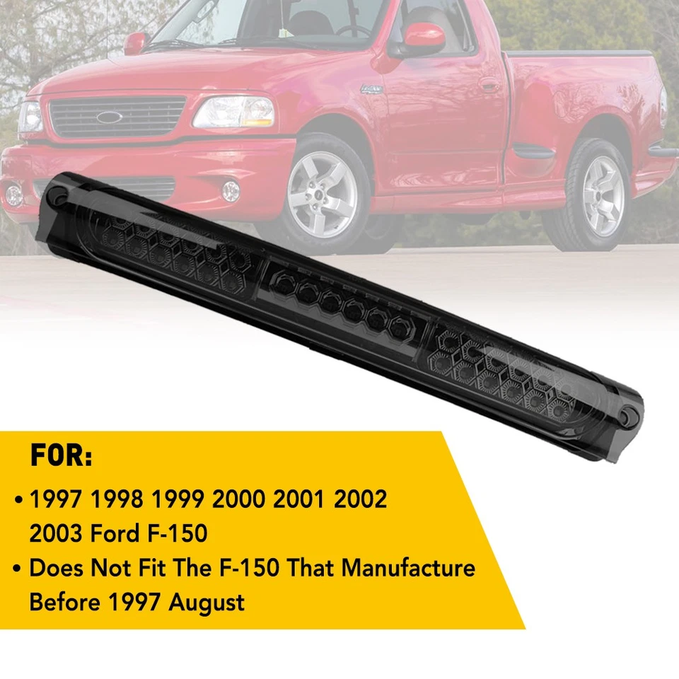 Tercera luz de freno LED de humo para Ford F-150 1997-2003 Foto 2 de 4