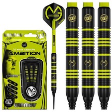 Michael Van Gerwen MvG Ambition Brass Softip Darts Set 20g with MvG Flights