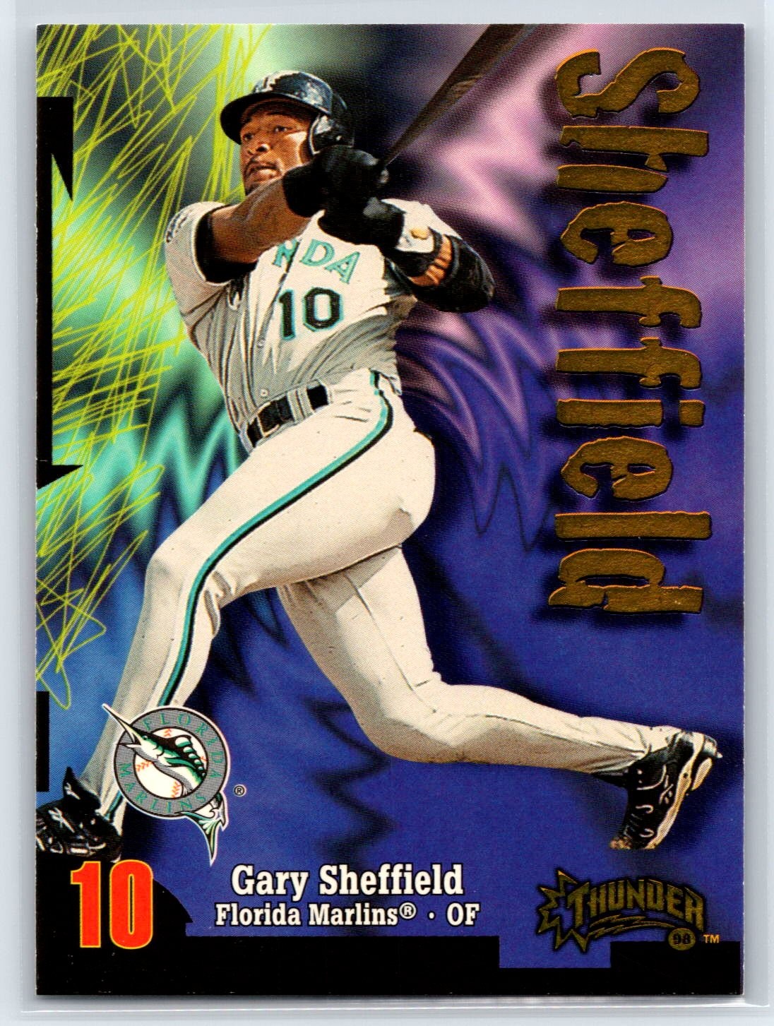 1998 Circa Thunder Gary Sheffield Florida Marlins #26