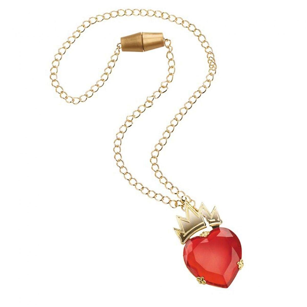 Disney Descendants Evie Red Heart Crown Necklace Costume Jewelry
