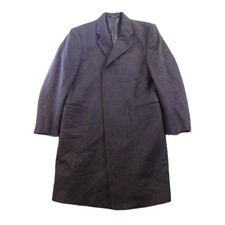 Banana Republic Wool Overcoat Mens Size M Charcoal Gray Car Coat