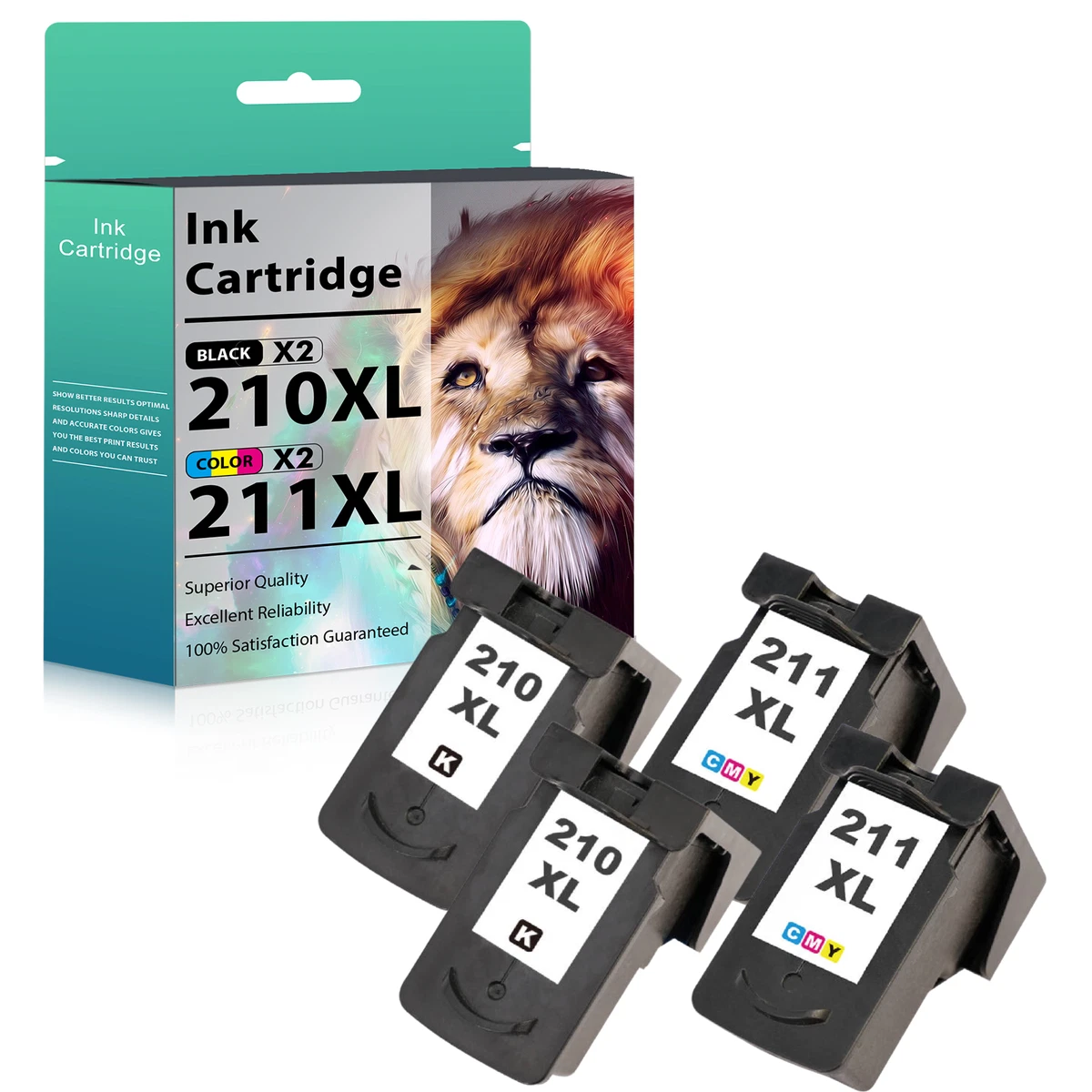 Canon 510 511 Kit 3 Cartucce Inchiostro Per Stampanti Canon PG210 XL E CL211XL - Compatibile Con PIXMA MP250, MP270, MP280, MP480 Canon Grandangolo - Foto 12