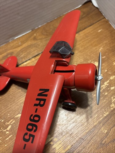 Amelia Earhart Vega Lockheed Tail Dragger Plane Metal Bank NR-965-Y - Picture 12 of 24