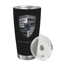 Porsche 20oz Car Water Bottles Thermoses Cold Water Bottles Coffee Mugs Black