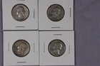 LOT OF  4  1952 1958 1959 90% Silver Washington Quarters.