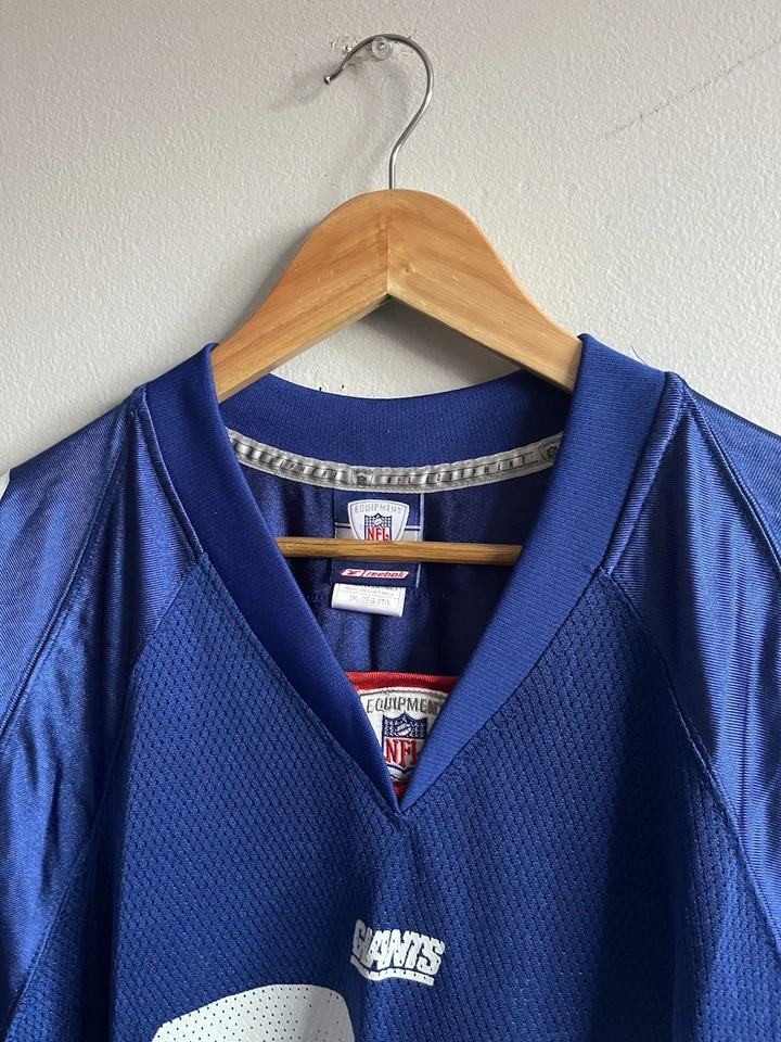 Camiseta deportiva vintage Reebok New York Giants Jeremy Shockey #80 azul NFL para hombre talla 2XL Foto 2 de 4