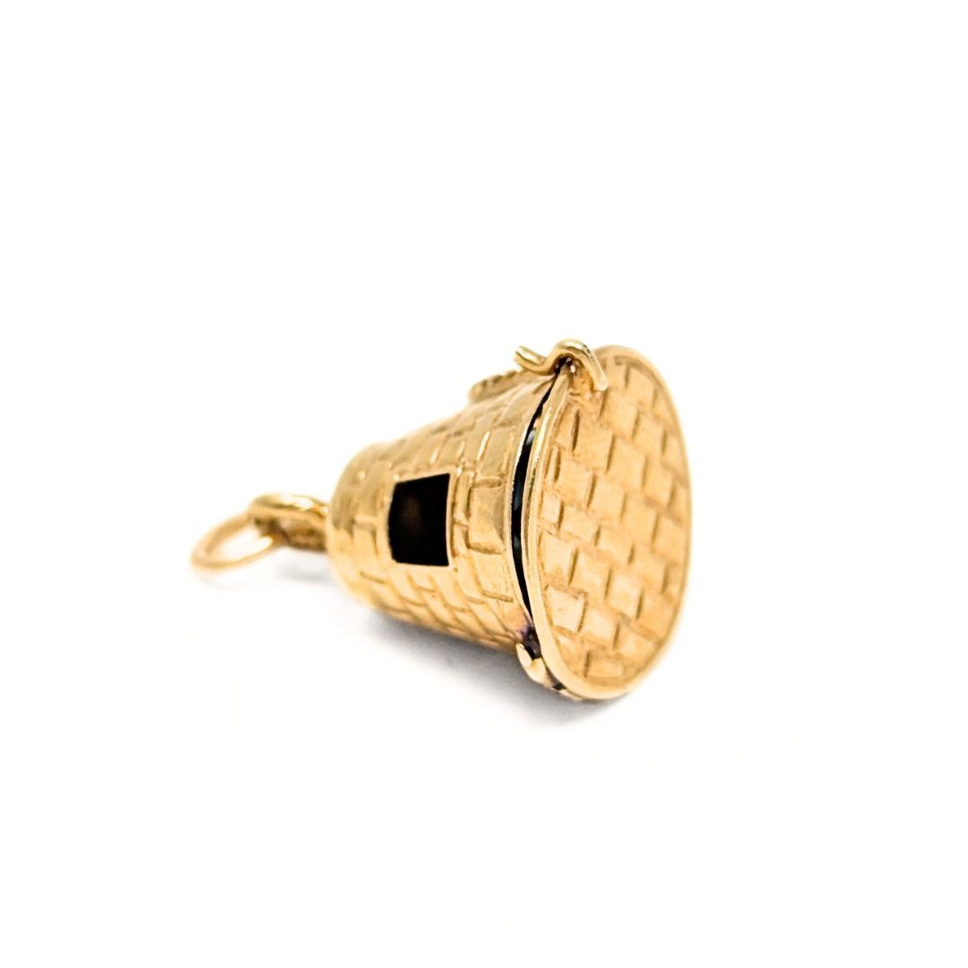 14K Gold & Turquoise Sugar Mill Charm View 6