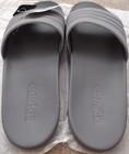 2x Adidas Adilette Comfort Cloudfoam Plus Mono Slides size 10 Men Black + Gray — photo 3