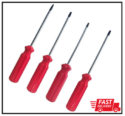 Torx Screwdriver Set T6 T8 T9 T10 Security for PS4, Red