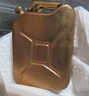 RARE VINTAGE MARC FAEL-PARIS WORLD WAR II BRASS METAL COLOGNE "GAS CAN" — photo 3