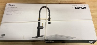 KOHLER Clarus Semi-Professional Single Handle Pull Down Kitchen Faucet R30937-BL