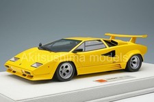Make Up EML088E 1/18 Lamborghini Countach LP5000 QV 1988 with Rear wing Yellow