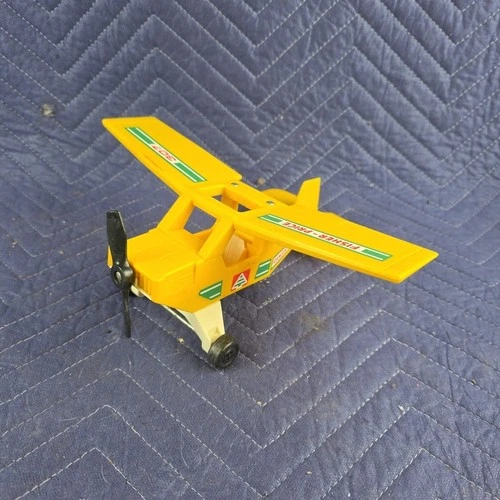 Vintage Fisher Price 307 Ranger AirPlane Yellow 1976 USA Adventure People