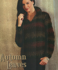 AUTUMN LEAVES SWEATER 4 SIZES WOMEN'S CROCHET PATTERN INSTRUCTIONS