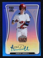 2020 Leaf Metal Draft Blue Rainbow 10/35 Robert Hassell III #BA-RH1 Auto 0v2f