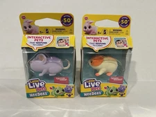 Little Live Pets NEEDEES Chippee HAMSTER + Scampee MOUSE Interactive Pet