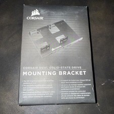 Corsair Dual SSD Solid State Mounting Bracket 3.5" CSSD-BRKT2 Black new in box.