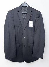 NWT Jos A Bank 1905 100 Wool Suit Jacket Black 41L 2 Button Notch
