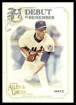 2020 Topps Allen & Ginter #DTR-17 Steven Matz A Debut to Remember New York Mets