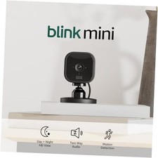 Mini - Compact indoor plug-in smart security camera, 1080p HD 2 Cameras Black