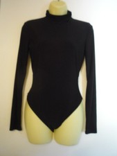 Fashion Nova Black Body Suit-sz med-turtle neck