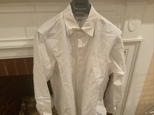 VTG Brooks Brothers original polo shirt white Dress Shirt made in USA 16.5-35