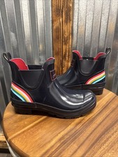 Joules Women's Wellington Navy Short Rain Boots Pride Women’s Size 7 New No Box