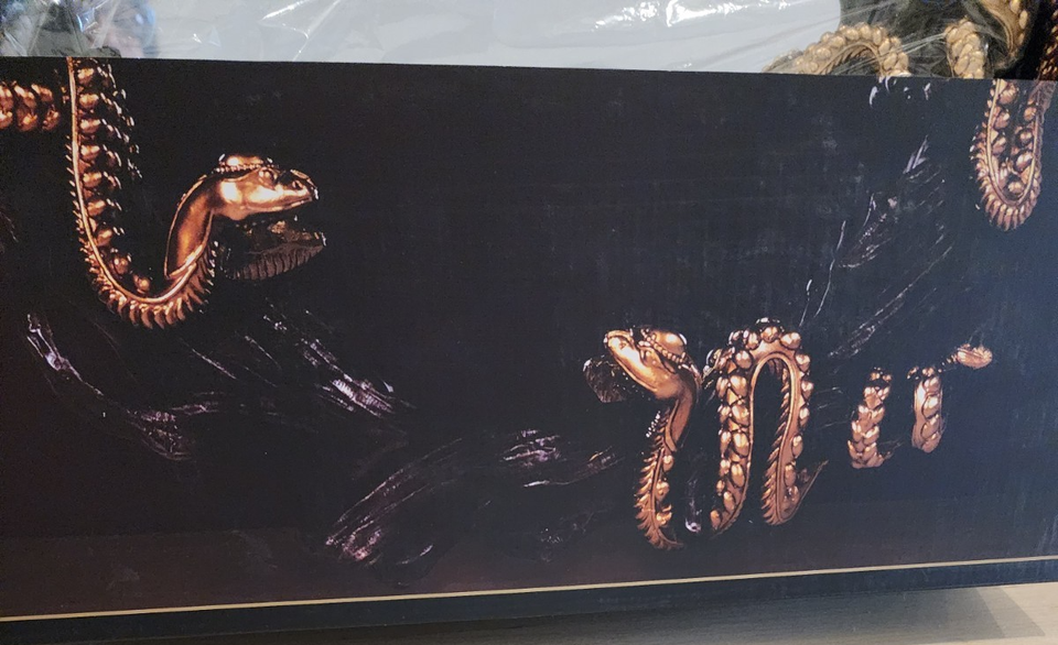 Halloween CHRISTIAN SIRIANO NEW YORK Framed Mirror With Gold Snakes New ...