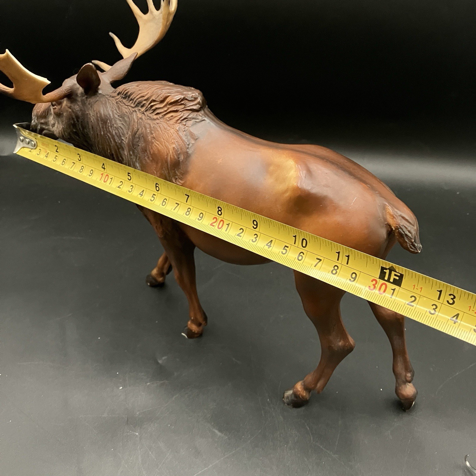 Vintage Breyer Bull Moose #79 12” Wildlife Model 1970s–80s Broken Antler Read