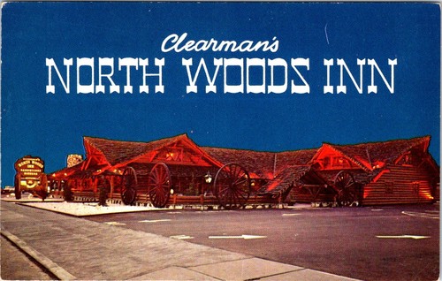 Clearman's North Woods Inn, MONROVIA, California Chrome Advertising ...