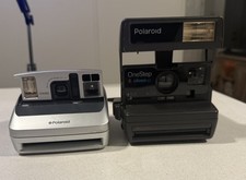 Polaroid Camera One600  One Step Close Up Lot of 2 Untested Vintage