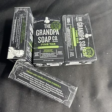 The Grandpa Soap Pine Tar Bar Soap 4.25 oz (PACK OF 4)