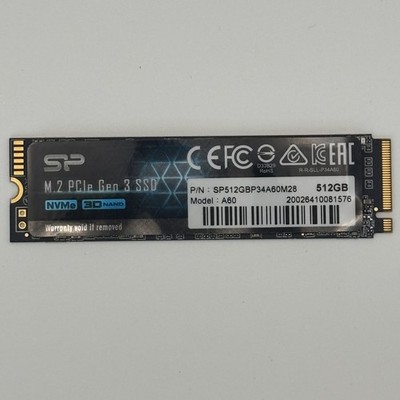 Silicon Power 512GB M.2 PCIe Gen 3 NVMe SSD