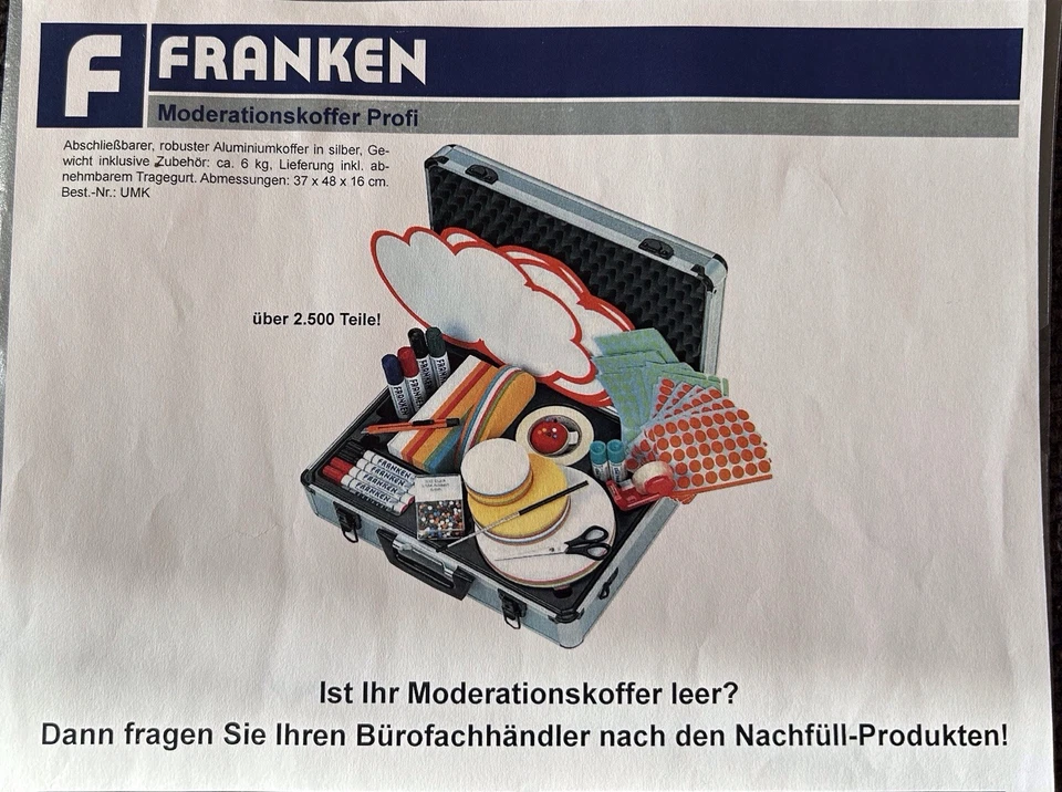 FRANKEN Moderationskoffer PROFI, 2.500 Teile, Aluminium - Bild 4 von 4