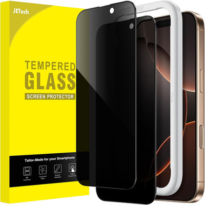 Jetech Full Screen Sichtschutz Für Iphone 16 Pro Max 6,9 Zoll, Schwarz Rand Anti
