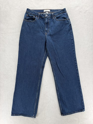 #ad #ad Abercrombie amp; Fitch 90s Relaxed Straight Jeans Womens 31 Blue High Rise Denim $34.99