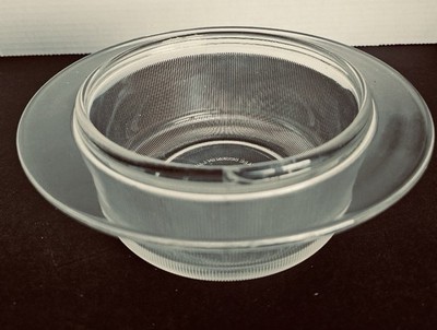 Heller Glass Baking Dish or Bowl Massimo Vignelli Mid Century Modern circa 1970s