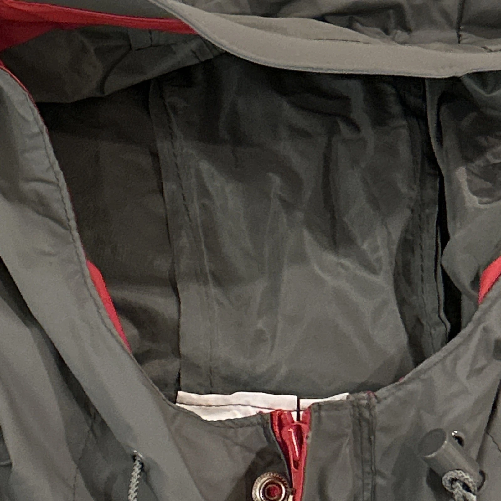 Stearns Rain Jacket/Pants Mens Large Gray Hooded Dry Wear Waterproof PVC Nylon image 3