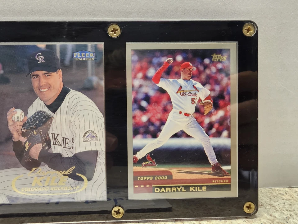 Tarjeta de béisbol Darryl Kile Rockies Cardinals MLB de oro con 3 tarjetas Foto 4 de 4