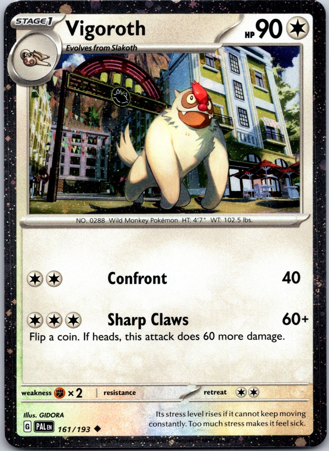 Vigoroth (Cosmos Holo) 161/193 - Miscellaneous Cards & Products Holofoil