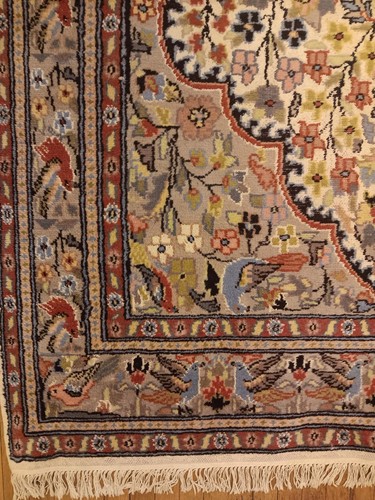 Oriental Kashmiri Kashmir Handmade Handknotted Vintage Rug Pair of Rugs - Afbeelding 18 van 23