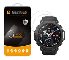 2X Supershieldz Tempered Glass Screen Protector for Amazfit T-Rex 3/ T-Rex 3 Pro