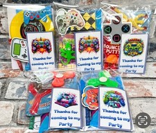 Gamer  filled party bags, boys, girls .toys sweets.minimum order 6 bags