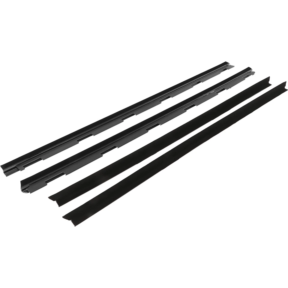 Inner & Outer Window Sweep Felt Seal Weatherstrip 4 Pc Kit Fit for Chevy Truck - Image 2 of 4