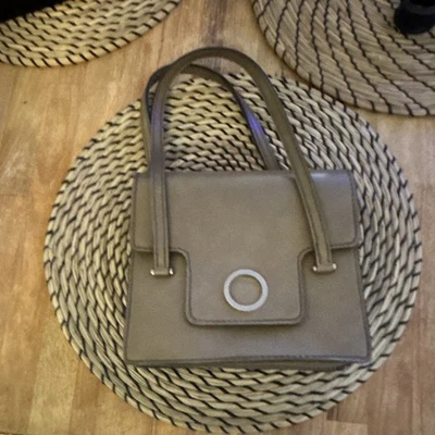 Sac à main femme cuir marron, fermeture magnétique, rectangulaire, poche - Photo 1/4